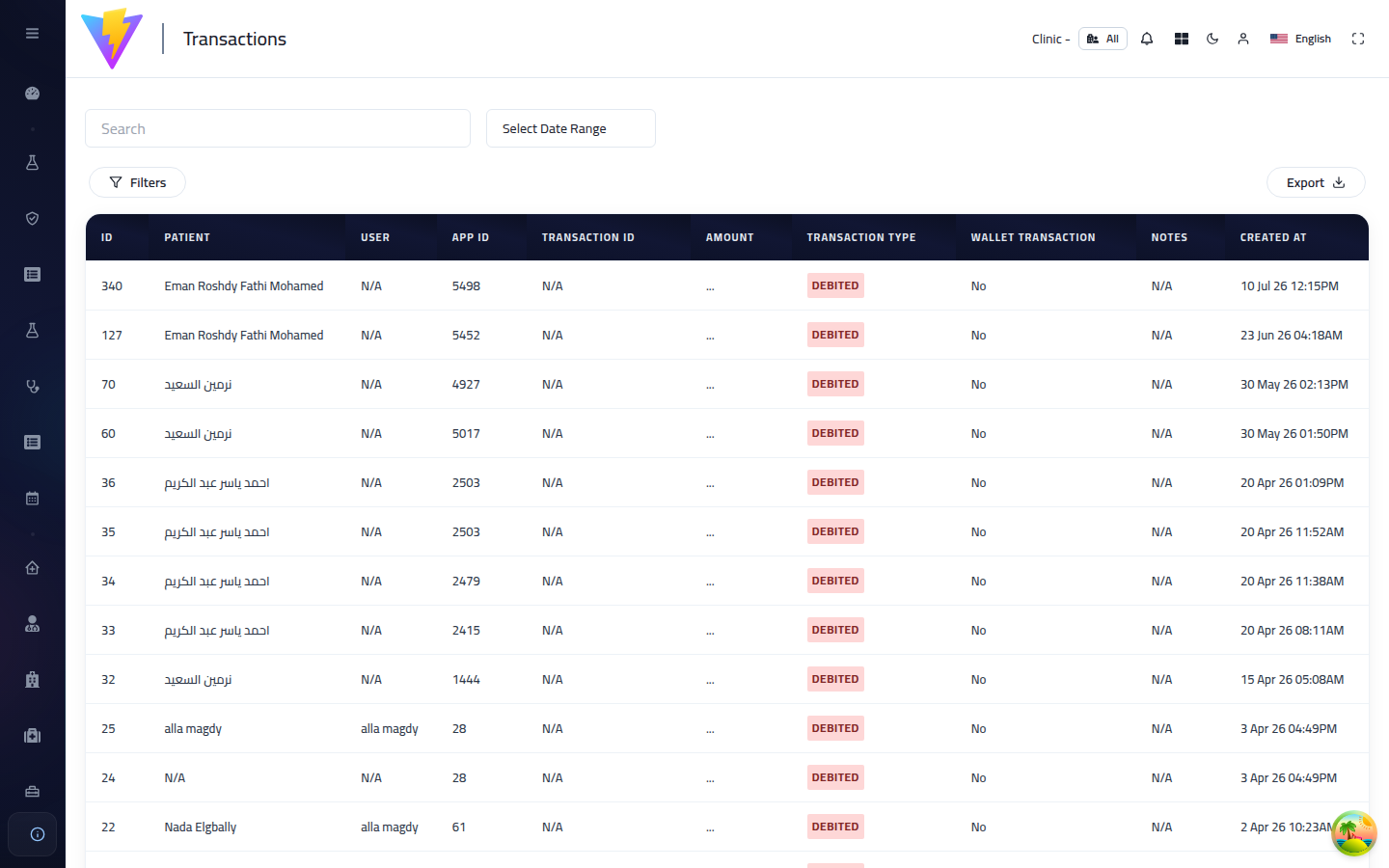 General Transactions Ledger